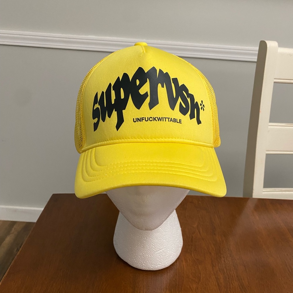 NWT Supervsn Studios Yellow Trucker Hat